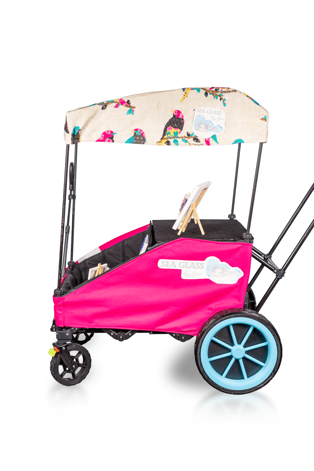 Limited Edition Farmers Market Birds Canopy Skin. AllBoss Canopies slide on and off for simple and easy changeovers. Canopy only, all other products sold separately.