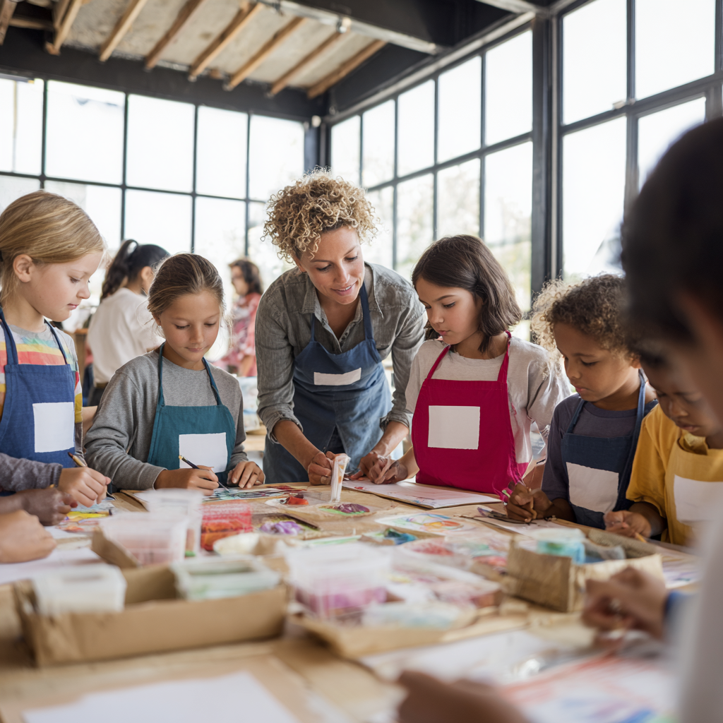 Students participating in an AllBoss entrepreneurship program